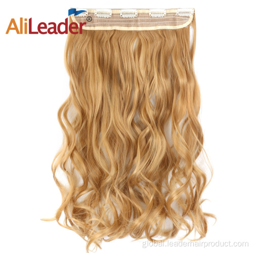 Clip In Hair Extensions Synthetic Hairpiece Body Wave 5-Clips In Hair Extension Manufactory